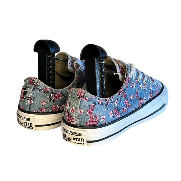 Womens Converse All Star CTAS Low Pink Rose Sneakers Size 8 Red Blue White - Picture 4 of 6